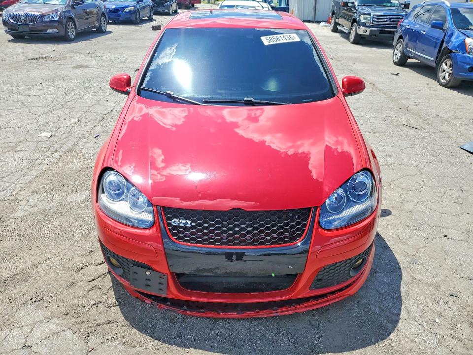 2008 Volkswagen Gti VIN WVWEV71K48W268512 COPART salvage auction — REAR END, Il - Salvage Certificate, sold $250 on 2026-07-29 (photo 5)