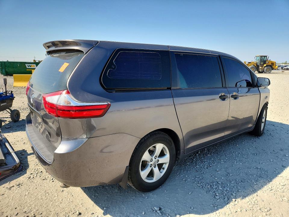 2016 Toyota Sienna VIN 5TDZK3DC1GS704593 COPART salvage auction — FRONT END, Co - Salvage Title, sold $275 on 2026-07-28 (photo 3)