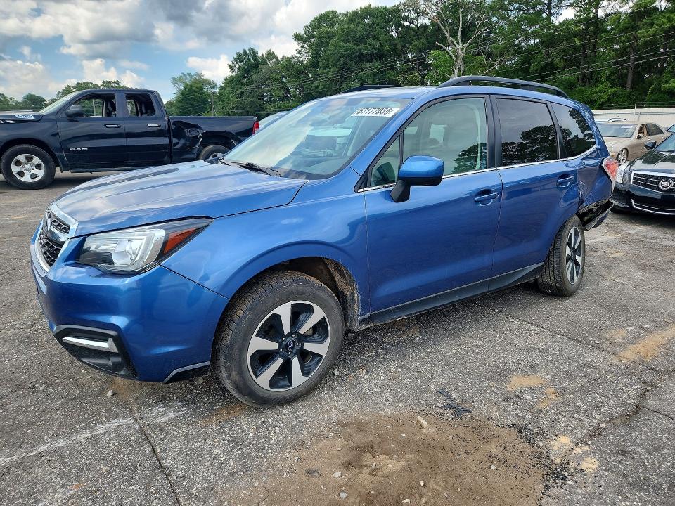 2018 Subaru Forester VIN JF2SJARC8JH595628 COPART salvage auction — REAR END, AL - CERT OF TITLE-SALVAGE TITLE, sold $2,200 on 2026-07-27 (photo 1)