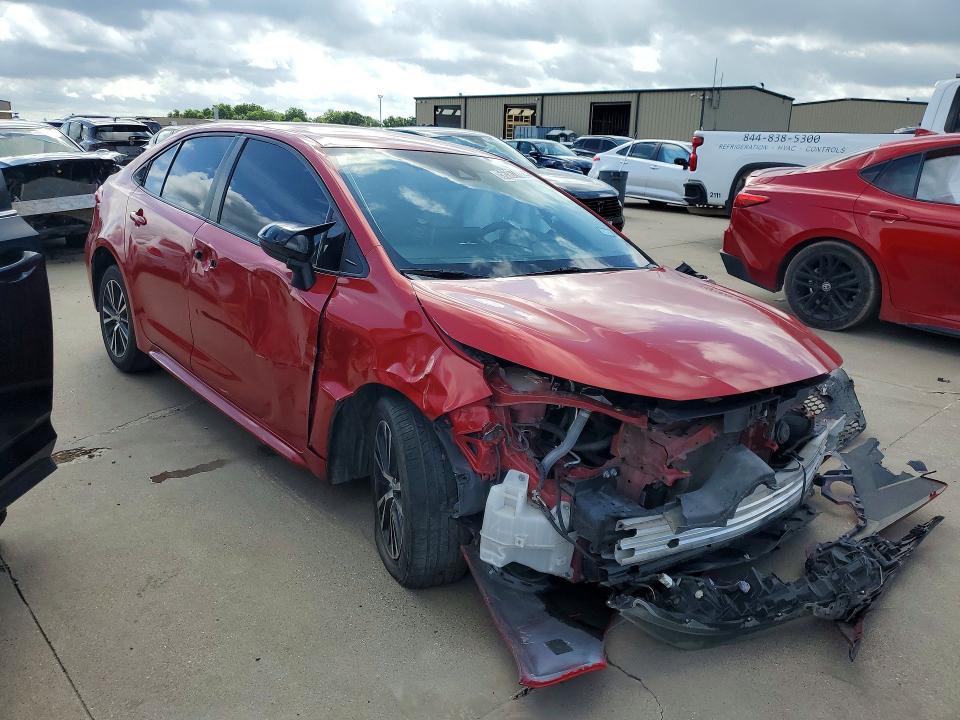 2021 Toyota Corolla VIN 5YFEPMAE5MP261512 COPART salvage auction — FRONT END, TX - CERTIFICATE OF TITLE, sold $750 on 2026-07-16 (photo 4)