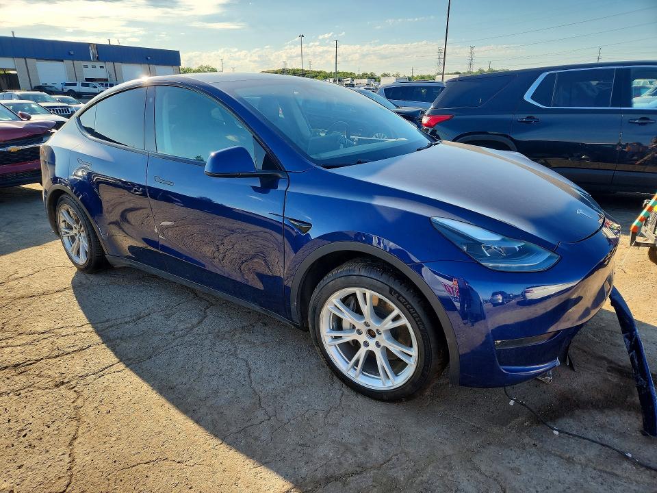 2023 Tesla Model y VIN 7SAYGAEE3PF789056 COPART salvage auction — FRONT END, Mi - Scrap Certificate Of Title, sold $2,550 on 2026-07-24 (photo 4)