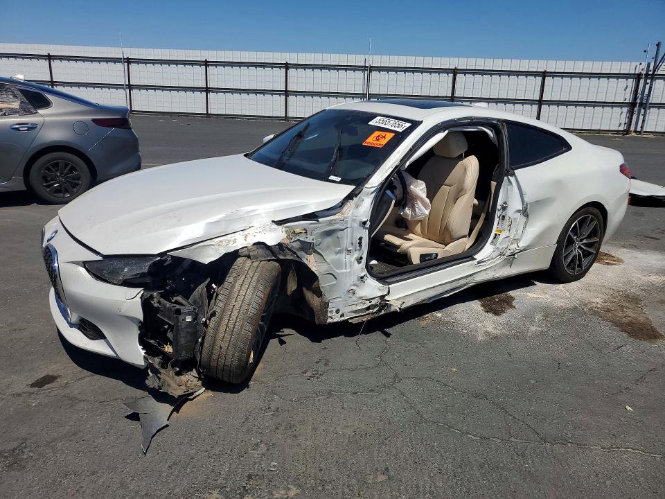 2022 BMW 4er VIN WBA53AP09NCK33340 COPART salvage auction — SIDE, Ca - Salvage Certificate, sold $6,900 on 2026-07-27 (photo 1)