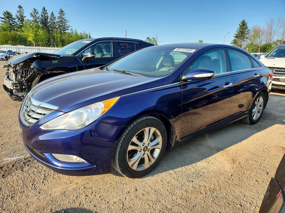 2013 Hyundai Sonata VIN 5NPEC4AC2DH619186 COPART salvage auction — REAR END, ON - PERMIT NO BRAND - UNFIT, sold $1,400 on 2026-07-14 (photo 1)