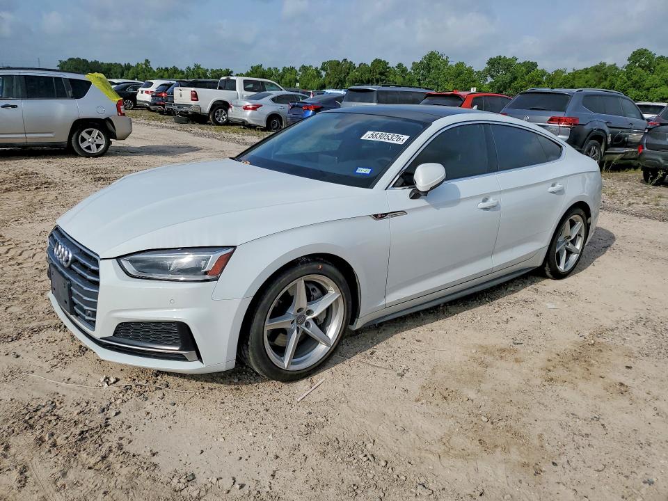 2018 Audi A5 VIN WAUENCF5XJA058315 COPART salvage auction — FRONT END, Tx - Salvage Vehicle Title, sold $1,250 on 2026-07-24 (photo 1)