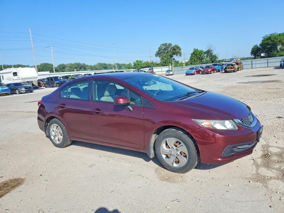 2013 Honda Civic VIN 19XFB2F52DE040676 COPART salvage auction — SIDE, Ia - Cert Of Title-Salvage Title, sold $2,050 on 2026-07-10 (photo 4)