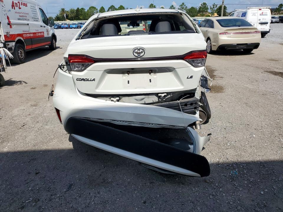 2020 Toyota Corolla VIN JTDEPRAE0LJ009585 COPART salvage auction — REAR END, Fl - Certificate Of Destruction, sold $3,250 on 2026-07-14 (photo 6)