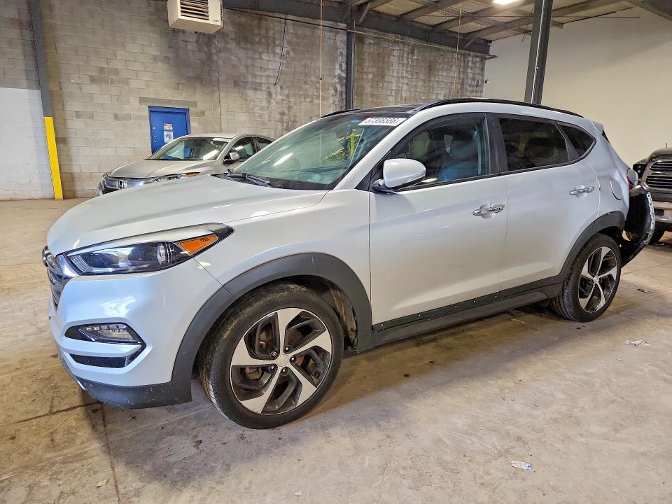 2016 Hyundai Tucson VIN KM8J33A22GU095012 COPART salvage auction — REAR END, Pa - Certificate Of Salvage, sold $2,050 on 2026-07-15 (photo 1)