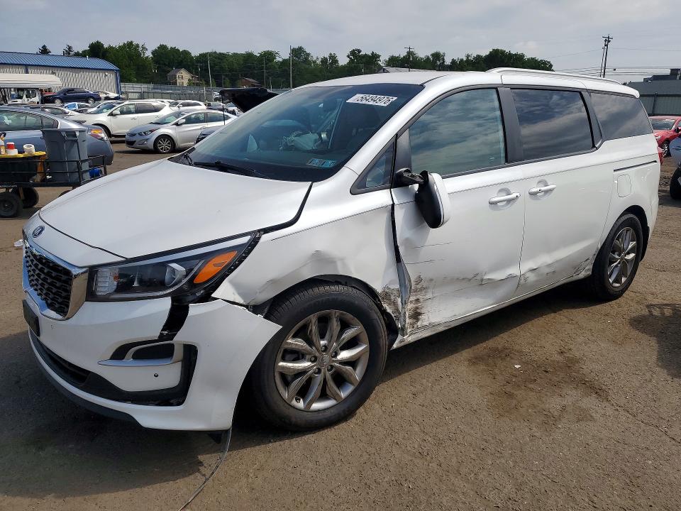 2019 Kia SEDONA VIN KNDMB5C10K6538243 COPART salvage auction — FRONT END, Pa - Certificate Of Salvage, sold $1,650 on 2026-07-28 (photo 1)