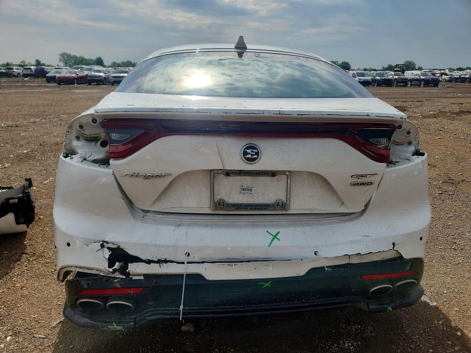 2019 Kia Stinger VIN KNAE35LC5K6055315 COPART salvage auction — REAR END, Il - Salvage Certificate, sold $6,700 on 2026-07-02 (photo 6)
