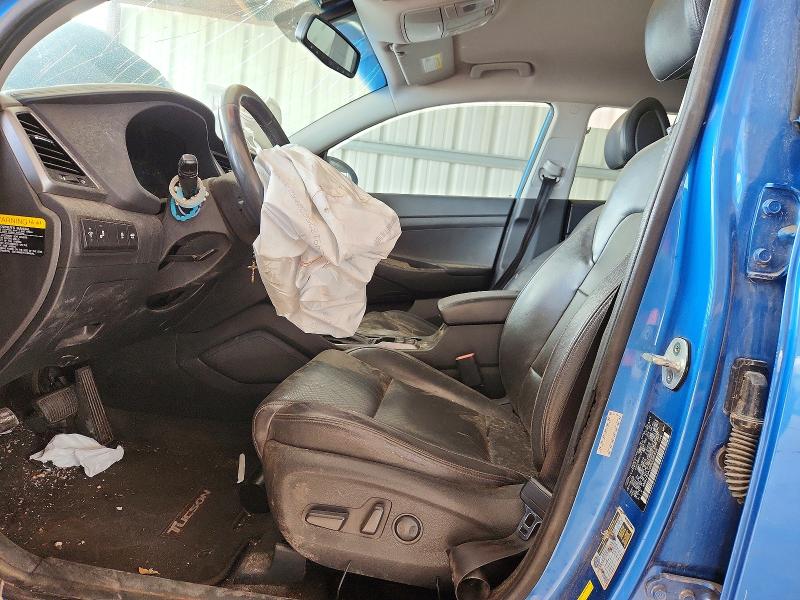 2016 Hyundai Tucson VIN KM8J33A20GU096336 COPART salvage auction — FRONT END, TX - CERTIFICATE OF TITLE, sold $600 on 2026-07-09 (photo 7)