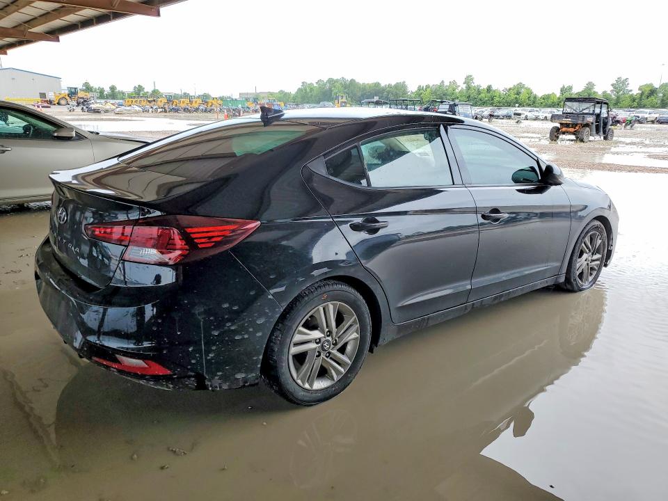 2019 Hyundai Elantra VIN KMHD84LFGKU808068 COPART salvage auction — WATER/FLOOD, Tx - Salvage Title-Flood Damage, sold $975 on 2026-07-17 (photo 3)