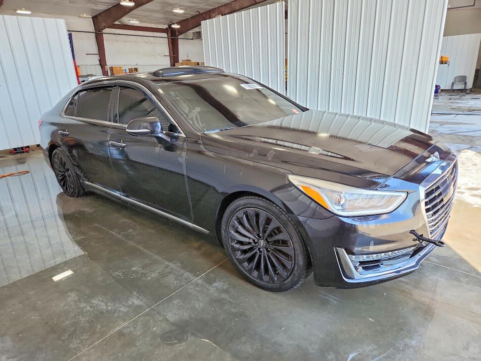 2018 Genesis G90 VIN KMHG54JH9JU042765 COPART salvage auction — SIDE, IL - CERTIFICATE OF TITLE, sold $3,500 on 2026-07-30 (photo 4)
