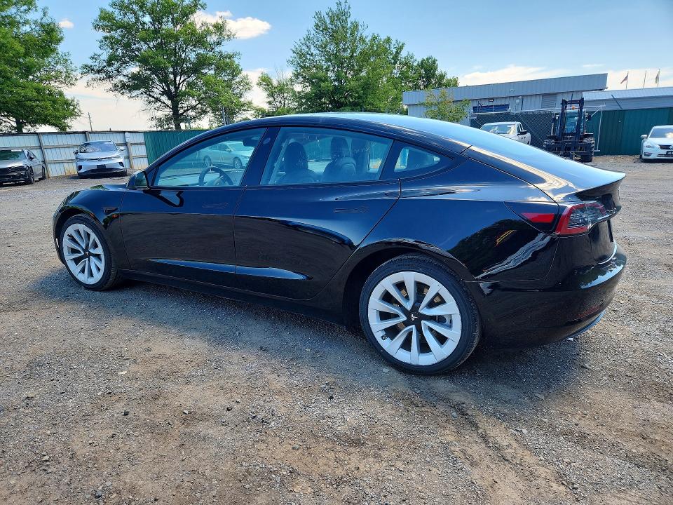 2022 Tesla Model 3 VIN 5YJ3E1EB9NF289354 COPART salvage auction — UNDERCARRIAGE, NY - CERTIFICATE OF TITLE, sold $13,000 on 2026-07-08 (photo 2)