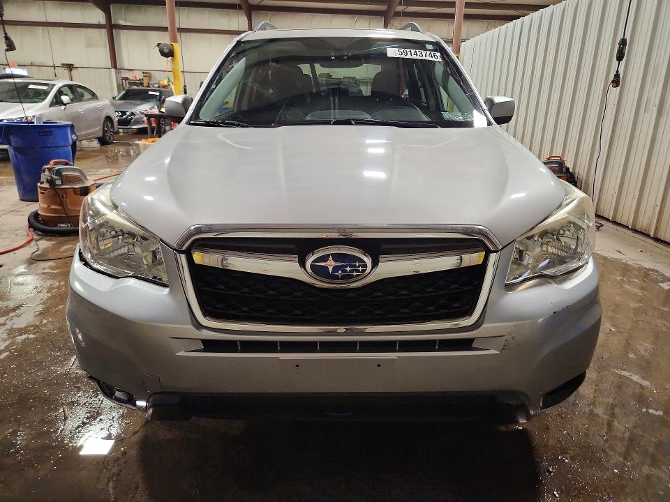 2015 Subaru Forester VIN JF2SJADC4FH593826 COPART salvage auction — FRONT END, Salvage Title, sold $3,850 on 2026-07-17 (photo 5)