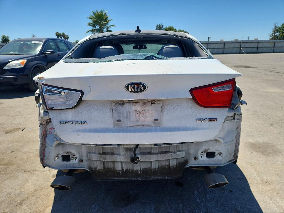 2015 Kia VIN 5XXGN4A73FG389436 COPART salvage auction — REAR END, Ca - Salvage Certificate, sold $1,250 on 2026-07-10 (photo 6)