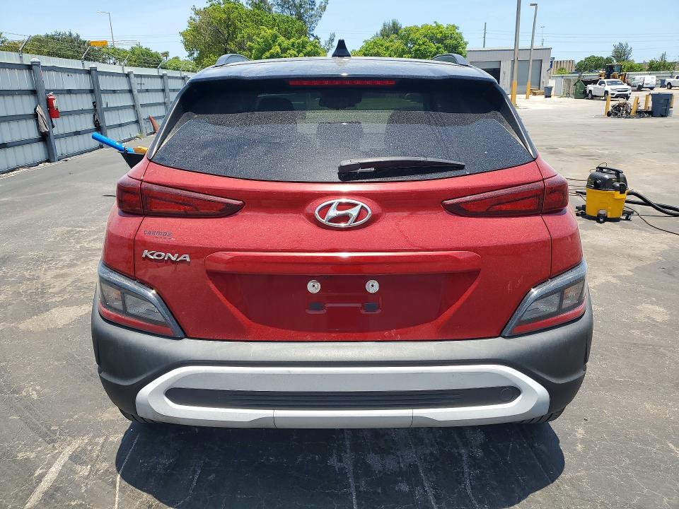 2022 Hyundai Kona VIN KM8K62AB1NU901859 COPART salvage auction — FRONT END, Fl - Cert Of Title Slvg Rebuildable, sold $4,400 on 2026-07-13 (photo 6)