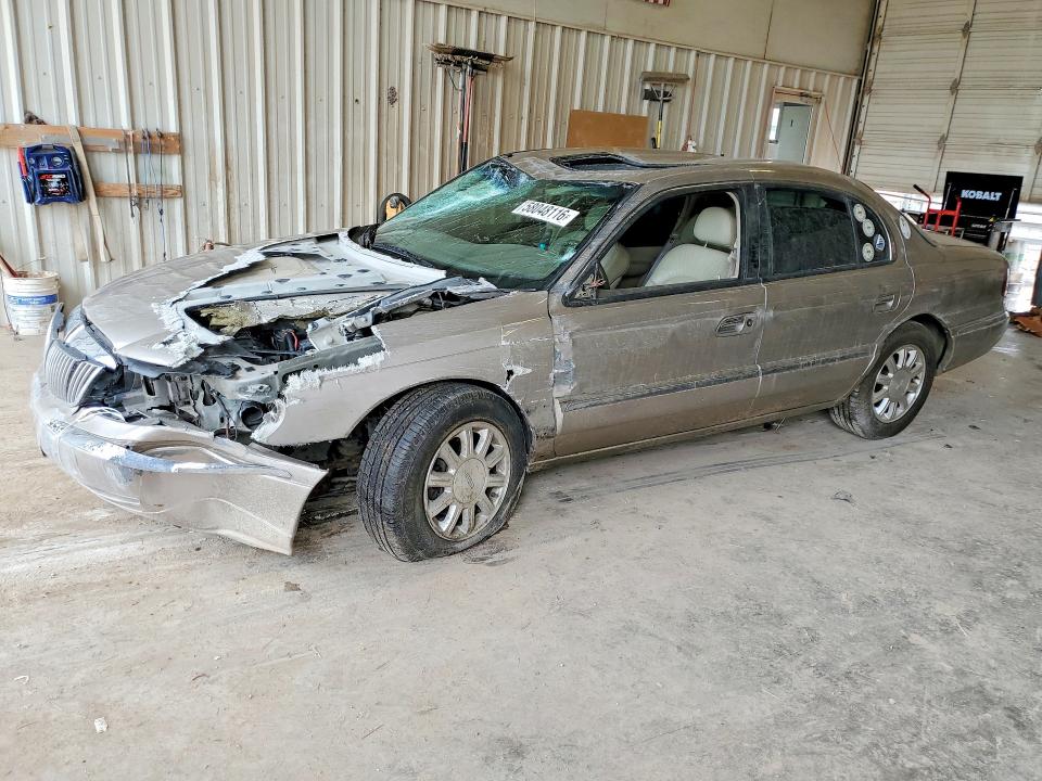 2001 Lincoln Continental VIN 1LNHM97V01Y720555 COPART salvage auction — FRONT END, TX - SALVAGE VEHICLE TITLE, sold $275 on 2026-07-17 (photo 1)