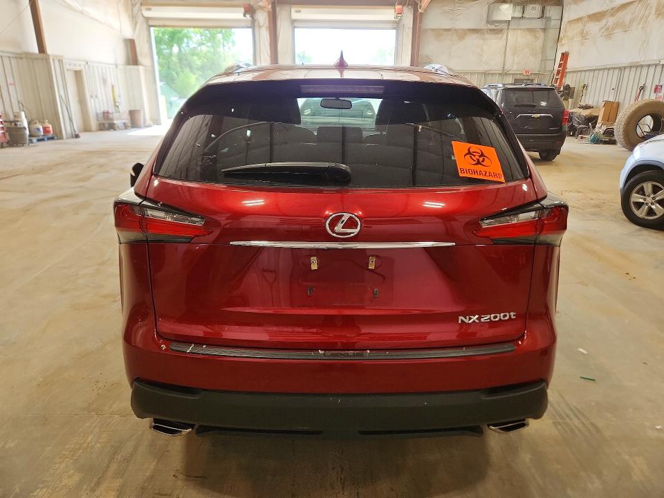2016 Lexus Nx VIN JTJBARBZ8G2050890 COPART salvage auction — SIDE, Wi - Junked Vehicle Bill Of Sale, sold $5,900 on 2026-07-08 (photo 6)