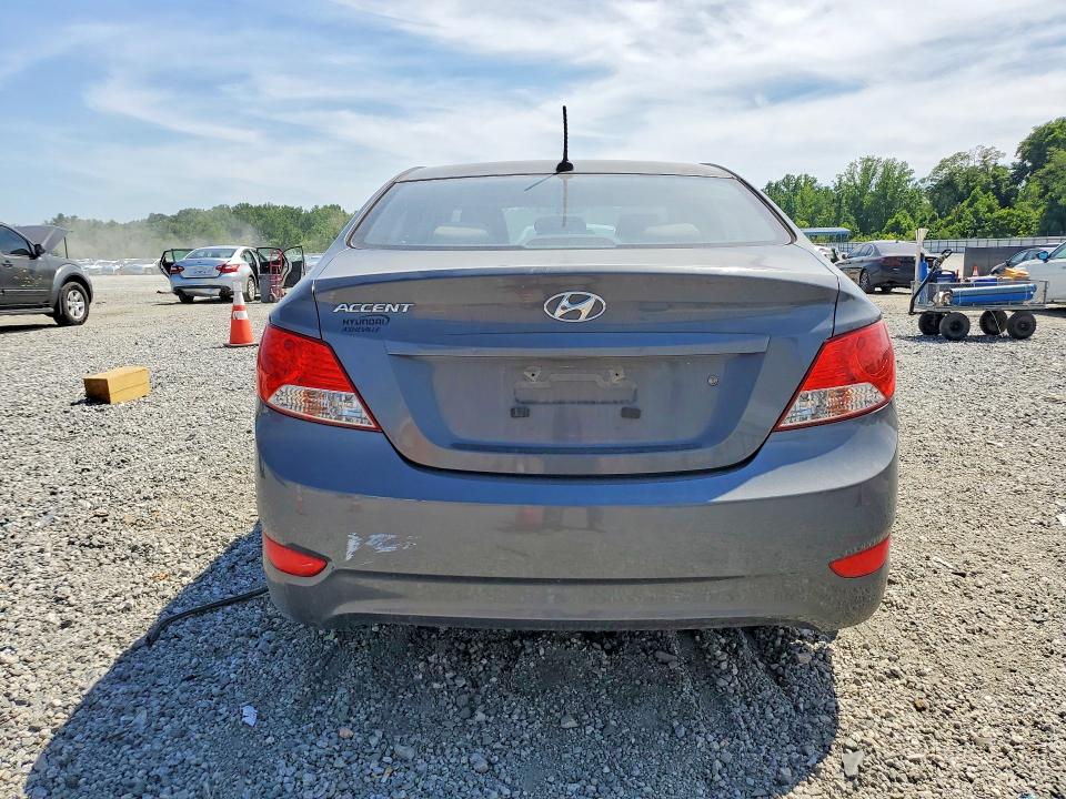 2013 Hyundai Accent VIN KMHCU4AEXDU339099 COPART salvage auction — FRONT END, Sc - Cert Of Title-Salvage, sold $550 on 2026-07-13 (photo 6)