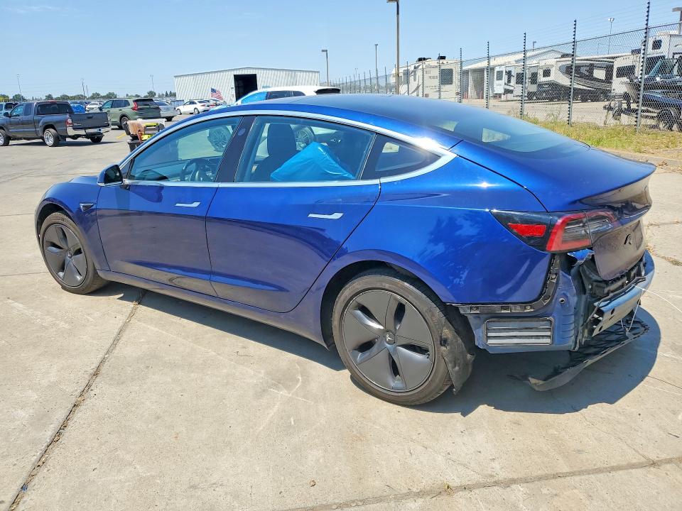 2018 Tesla VIN 5YJ3E1EAXJF154336 COPART salvage auction — REAR END, Ca - Salvage Certificate, sold $5,200 on 2026-07-13 (photo 2)