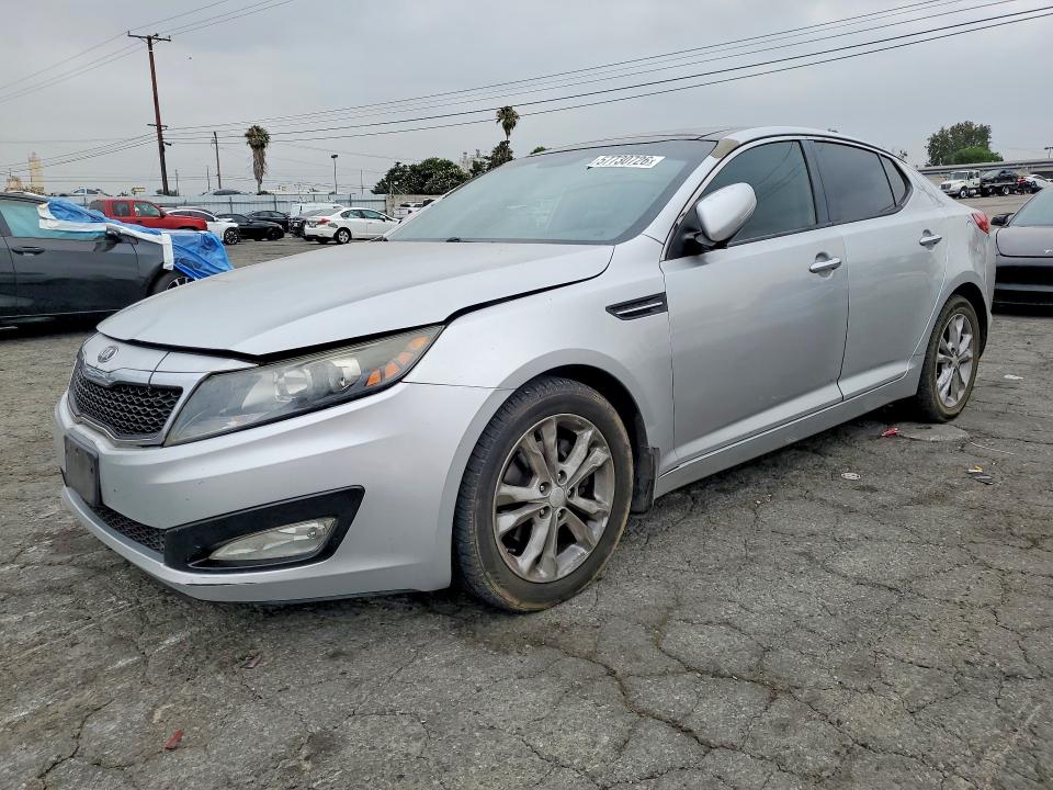2013 Kia VIN 5XXGN4A76DG124099 COPART salvage auction — REAR END, Ca - Salvage Certificate, sold $850 on 2026-07-09 (photo 1)