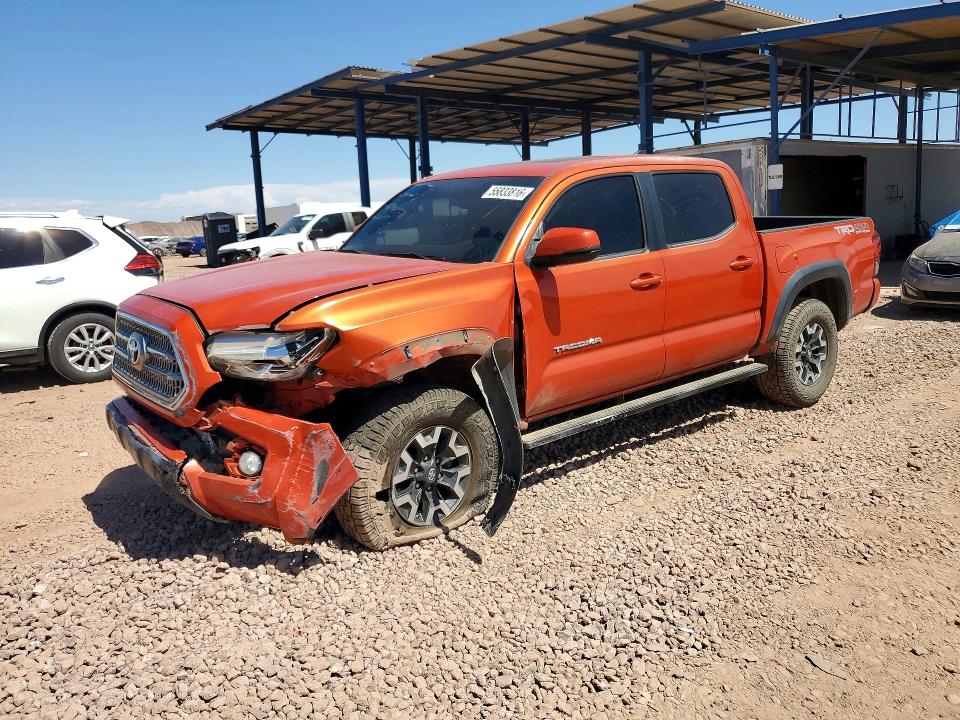 2017 Toyota Tacoma VIN 3TMCZ5ANXHM101131 COPART salvage auction — FRONT END, Az - Cert Of Title - Salvage, sold $10,200 on 2026-07-09 (photo 1)