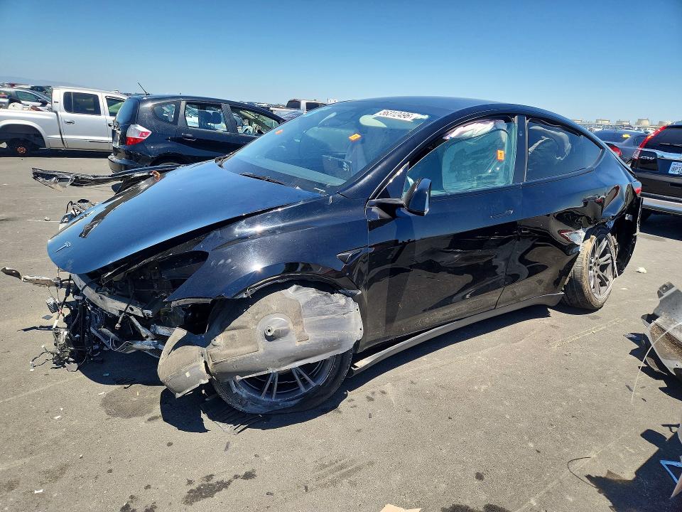 2024 Tesla Model y VIN 7SAYGDED4RF202522 COPART salvage auction — FRONT END, Ca - Salvage Certificate, sold $2,200 on 2026-07-08 (photo 1)