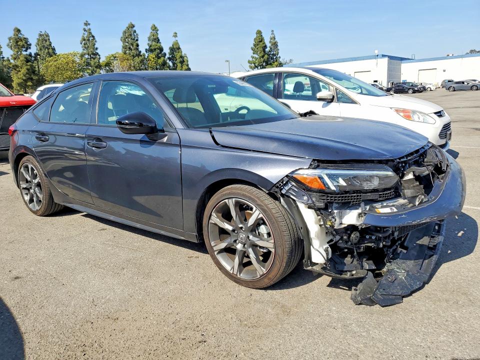 2025 Honda Civic VIN JHMFL4H9XSX002620 COPART salvage auction — FRONT END, Ca - Salvage Certificate, sold $500 on 2026-07-21 (photo 4)