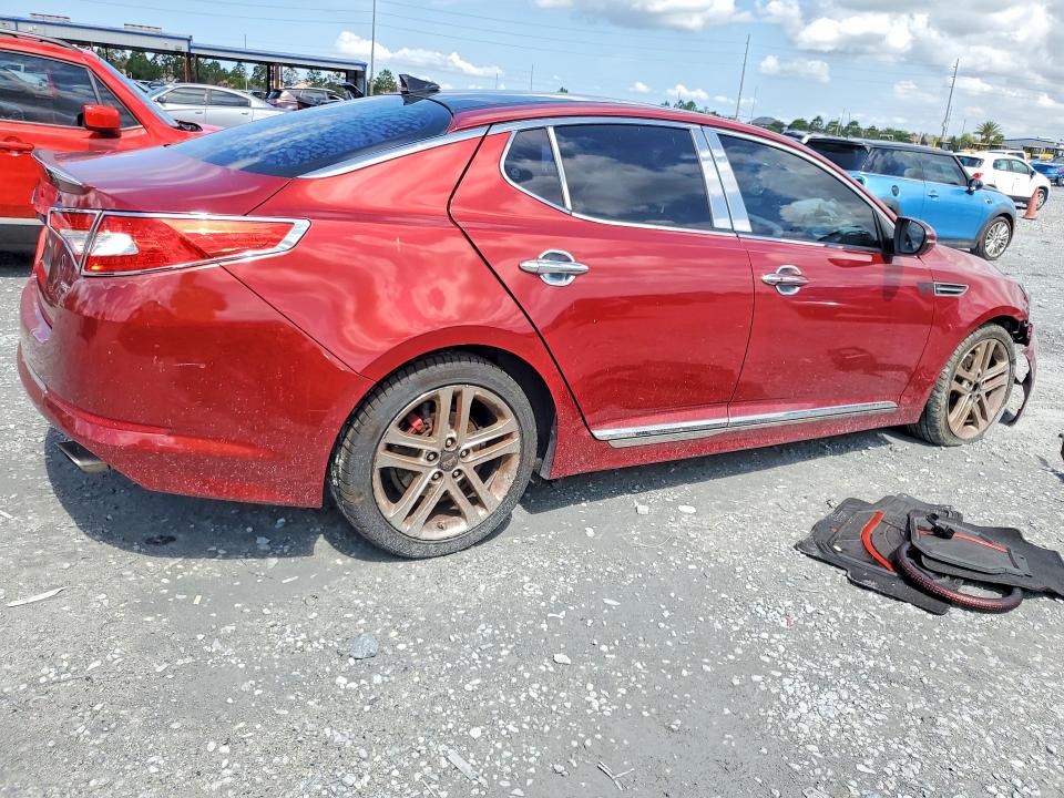 2013 Kia Optima VIN 5XXGR4A67DG123233 COPART salvage auction — FRONT END, Fl - Cert Of Title Slvg Rebuildable, sold $350 on 2026-07-10 (photo 3)