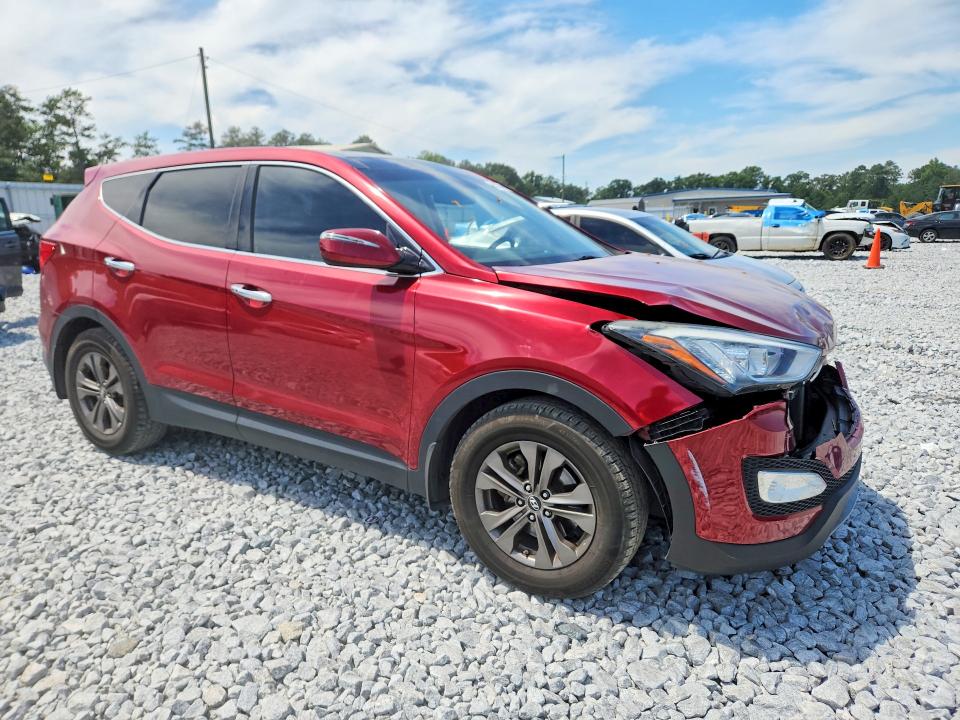 2013 Hyundai Santa fe VIN 5XYZU3LB9DG056996 COPART salvage auction — FRONT END, Ga - Cert Of Title-Salvage, sold $2,100 on 2026-07-09 (photo 4)