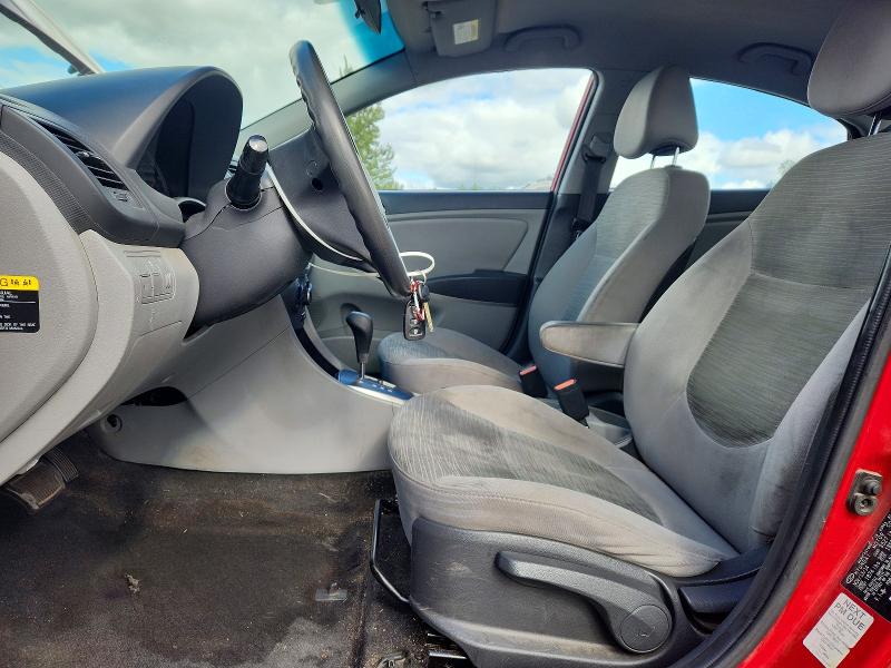 2015 Hyundai Accent VIN KMHCT4AEXFU825384 COPART salvage auction — REAR END, Or - Salvage Title Certificate, sold $500 on 2026-07-27 (photo 7)