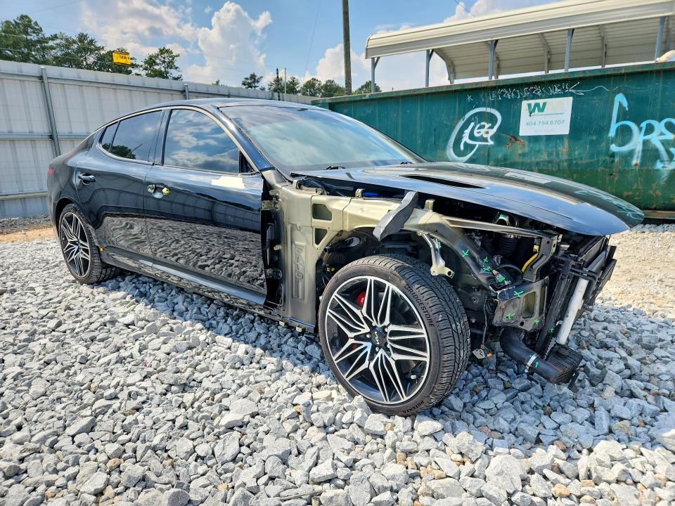 2023 Kia Stinger VIN KNAE55LC4P6130622 COPART salvage auction — FRONT END, GA - CERT OF TITLE-SALVAGE (P), sold $2,050 on 2026-07-30 (photo 4)