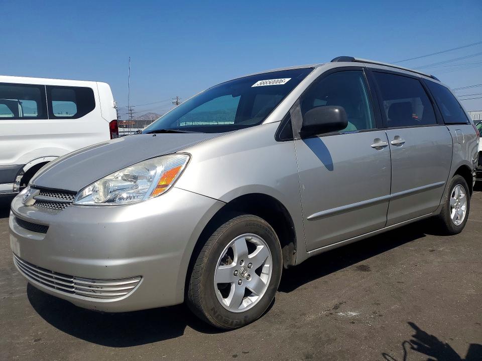 2005 Toyota Sienna VIN 5TDZA23C05S237260 COPART salvage auction — REAR END, Ca - Salvage Certificate, sold $825 on 2026-07-27 (photo 1)