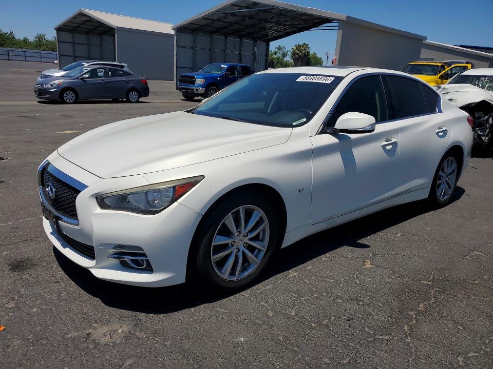 2015 Infiniti VIN JN1BV7AP3FM333392 COPART salvage auction — SIDE, Ca - Salvage Certificate, sold $550 on 2026-07-30 (photo 1)