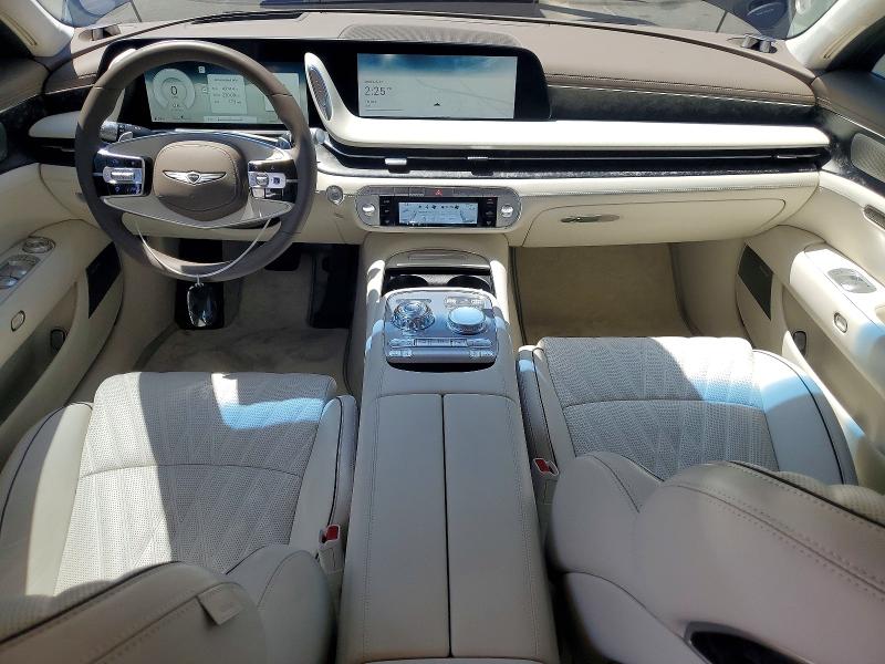2025 Genesis G90 VIN KMTFC4SD6SU049774 COPART salvage auction — MINOR DENT/SCRATCHES, CA - SALVAGE CERTIFICATE (P), sold $52,000 on 2026-07-27 (photo 8)
