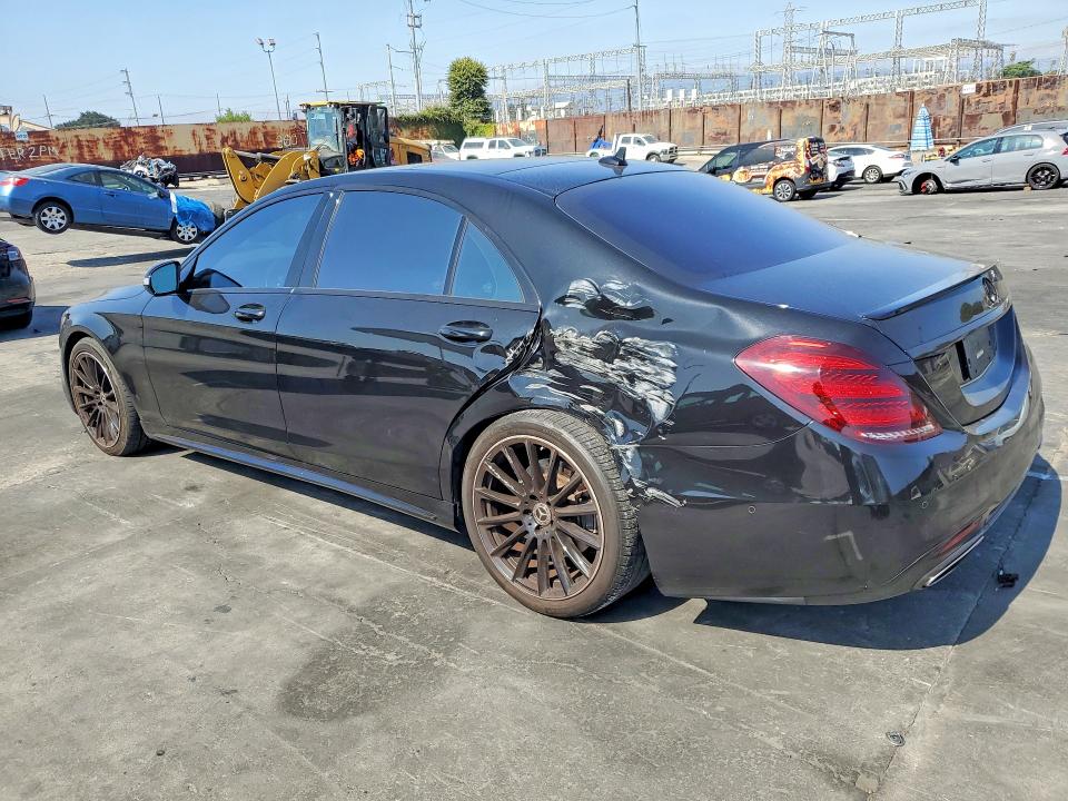 2020 Mercedes-benz S-klasse VIN W1KUG8DB1LA529694 COPART salvage auction — REAR END, Ca - Salvage Certificate, sold $23,300 on 2026-07-15 (photo 2)