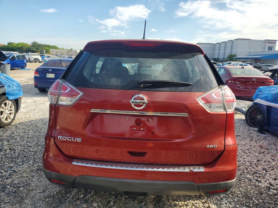 2015 Nissan Rogue VIN KNMAT2MV1FP549008 COPART salvage auction — REAR END, Ny - Certificate Of Title (P), sold $2,800 on 2026-07-10 (photo 6)