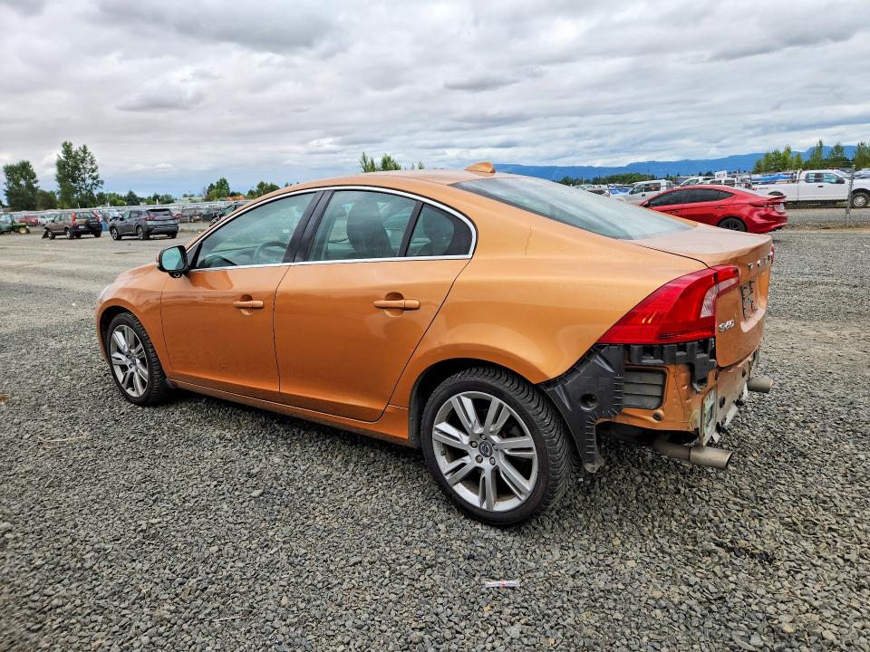 2013 Volvo S60 VIN YV1902FH8D2170577 COPART salvage auction — REAR END, Or - Salvage Title Certificate, sold $2,050 on 2026-08-04 (photo 2)
