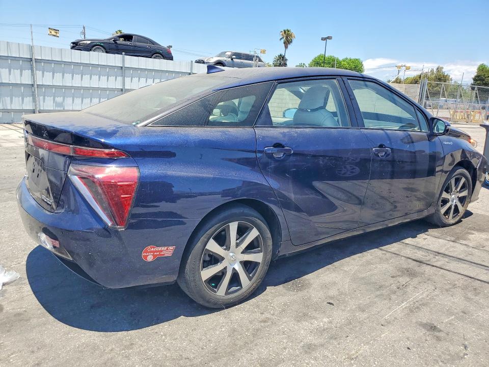 2018 Toyota Mirai VIN JTDBVRBD7JA004525 COPART salvage auction — SIDE, Ca - Salvage Certificate, sold $175 on 2026-07-02 (photo 3)