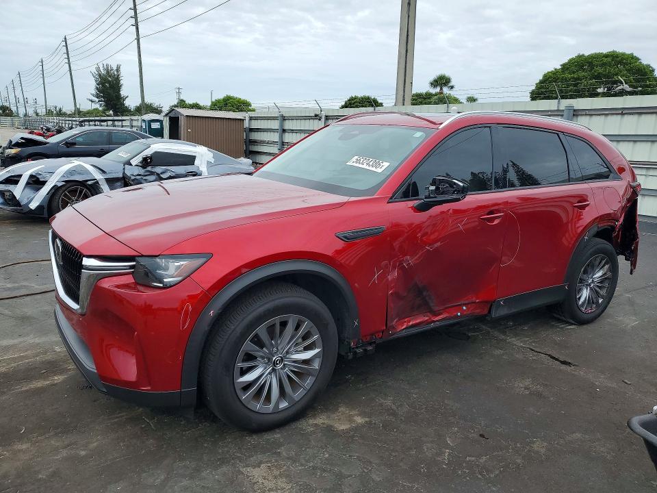 2024 Mazda Cx-90 VIN JM3KKCHD8R1142574 COPART salvage auction — SIDE, Fl - Certificate Of Destruction, sold $200 on 2026-07-22 (photo 1)