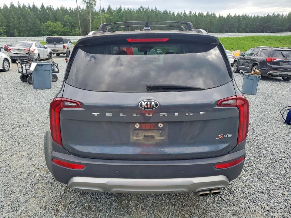 2021 Kia Telluride VIN 5XYP64HCXMG159336 COPART salvage auction — REAR END, Nc - Salvage Certificate Of Title, sold $6,000 on 2026-07-09 (photo 6)