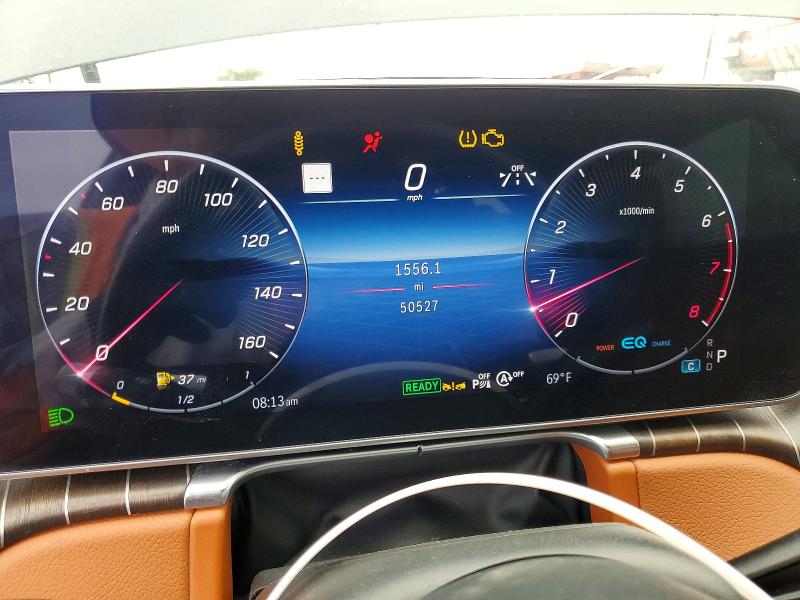 2021 Mercedes-benz S class VIN W1K6G7GB1MA035044 COPART salvage auction — FRONT END, Ma - Dis/Dlr/Exp Only Salvage Title, sold $32,500 on 2026-07-02 (photo 9)