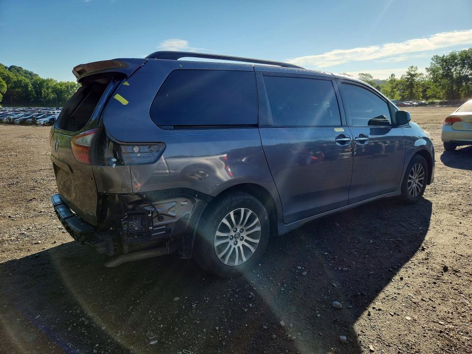 2018 Toyota VIN 5TDYZ3DC8JS943671 COPART salvage auction — REAR END, Ny - Mv-907A Salvage Certificate, sold $5,550 on 2026-07-28 (photo 3)