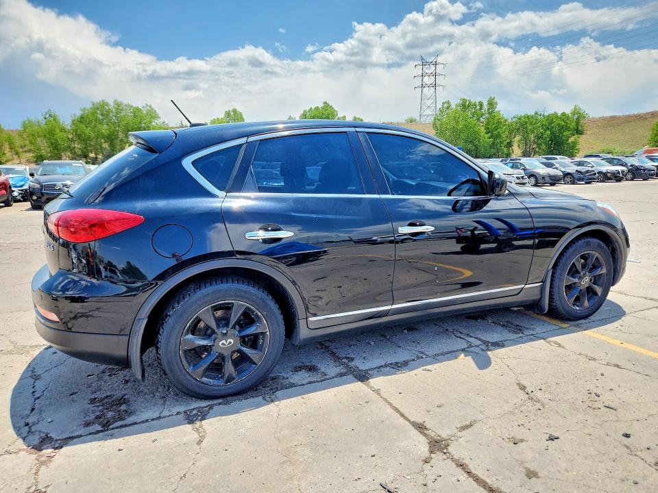 2010 Infiniti Ex35 VIN JN1AJ0HR6AM753226 COPART salvage auction — HAIL, Co - Public - Salvage Title, sold $550 on 2026-07-27 (photo 3)