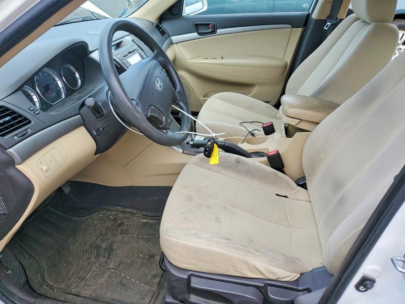 2010 Hyundai Sonata VIN 5NPET4AC8AH602937 COPART salvage auction — FRONT END, Ct - Cert Of Title-Salvage, sold $450 on 2026-07-10 (photo 7)
