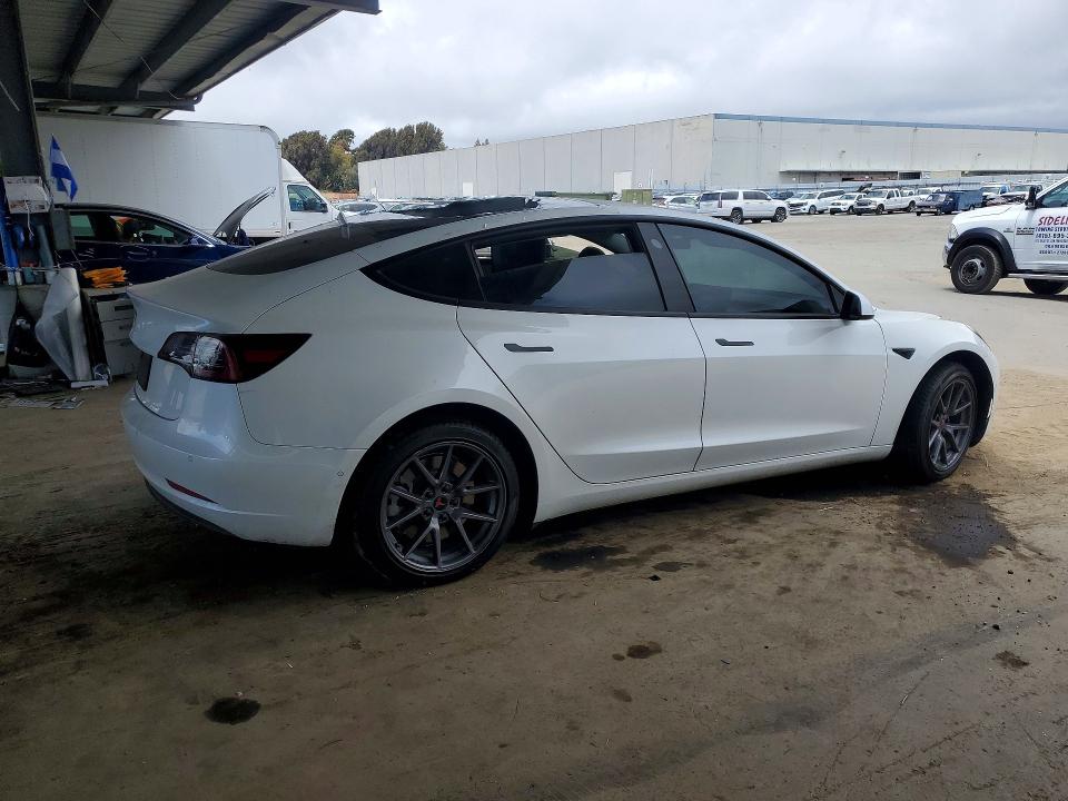 2022 Tesla Model 3 VIN 5YJ3E1EA3NF112256 COPART salvage auction — ROOF, Ca - Salvage Certificate, sold $6,700 on 2026-07-28 (photo 3)