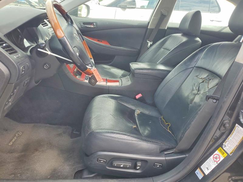 2007 Lexus Es 350 VIN JTHBJ46G572124120 COPART salvage auction — FRONT END, Or - Certificate Of Title (P), sold $525 on 2026-07-08 (photo 7)