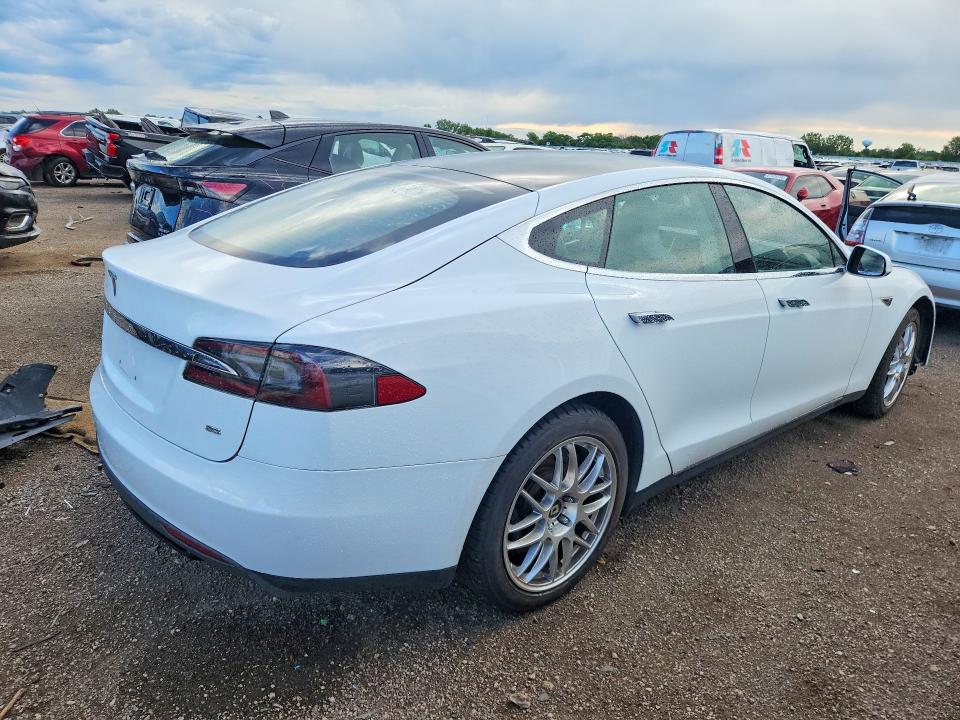 2014 Tesla Model s VIN 5YJSA1H15EFP45747 COPART salvage auction — FRONT END, Il - Salvage Certificate, sold $4,100 on 2026-07-21 (photo 3)