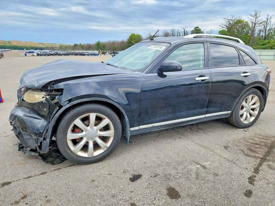 2007 Infiniti Fx VIN JNRAS08W67X209090 COPART salvage auction — FRONT END, Ny - Mv-907A Salvage Certificate, sold $400 on 2026-07-13 (photo 1)
