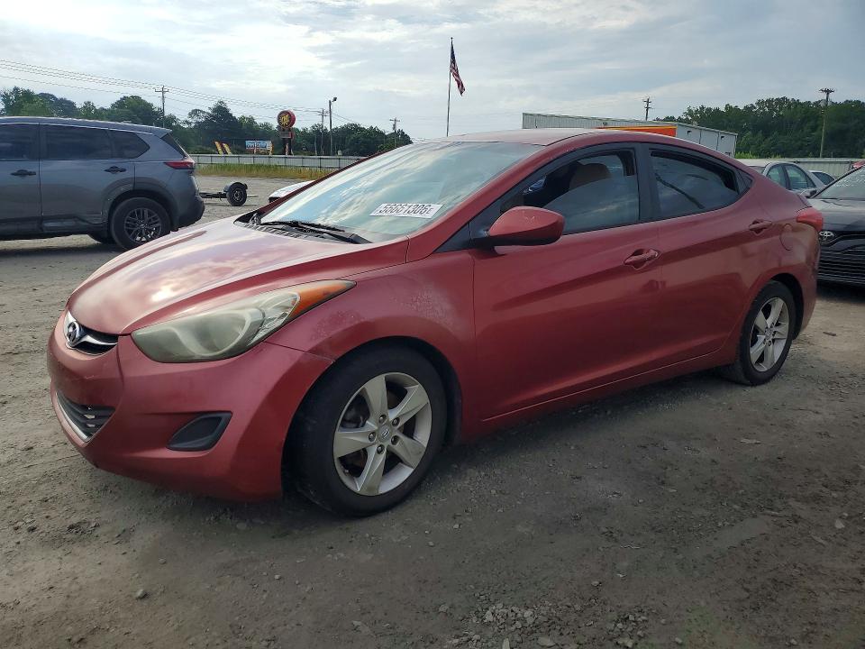 2013 Hyundai Elantra VIN 5NPDH4AEXDH264993 COPART salvage auction — FRONT END, Al - Cert Of Title-Salvage Title, sold $125 on 2026-07-23 (photo 1)
